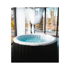 Spa gonflable 4 places rond Ospazia - Diamètre : 185 cm - Filtre et bâche inclus