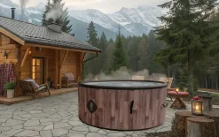 Spa Nordik gonflable 150 cm de diamètre 800 litres moteur 2240 W 2 à 4 personnes massage 140 jets Coco Spa