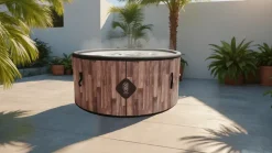 Spa Nordik gonflable 150 cm de diamètre 800 litres moteur 2240 W 2 à 4 personnes massage 140 jets Coco Spa