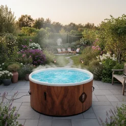 Spa Tahiti gonflable 150 cm de diamètre 800 litres moteur 2240 W 2 à 4 personnes massage 140 Jets Coco Spa