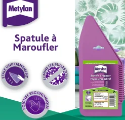 Spatule à maroufler pour papier peint Metylan L.1 x l.14 x H.30 cm