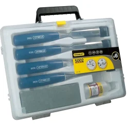 STANLEY Coffret ciseaux à bois Manche ABS - 4 Pièces 0-16-130
