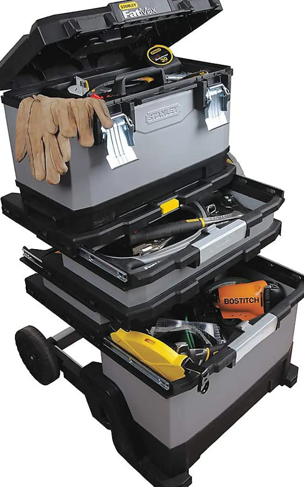 Stanley Servante d'atelier 63L bi-matière sur roulettes FatMax
