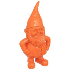 Statue nain de jardin déco extérieur Anao H.30cm résine assorti- Orange- Atmosphera