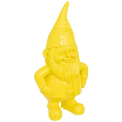 Statue nain de jardin déco extérieur Anao H.30cm résine assorti- Blanc- Atmosphera