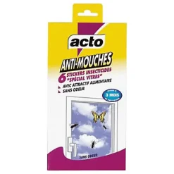 Stickers anti mouches intérieur x 6 Acto