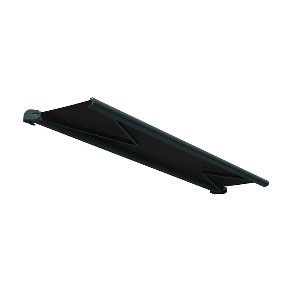 Store banne coffre CINTA 4,80 x 3,00m (Motorisé à interrupteur + manœuvre de secours - Gris foncé - Gris anthracite)