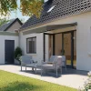 Store banne manuel gris 3x2.5 m avec semi coffre Jagua Klikstrom