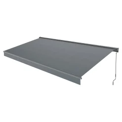 Store banne manuel gris 3x2.5 m avec semi coffre Jagua Klikstrom