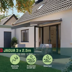 Store banne sans coffre gris 3 x 2,5 m Jagua Klikstrom