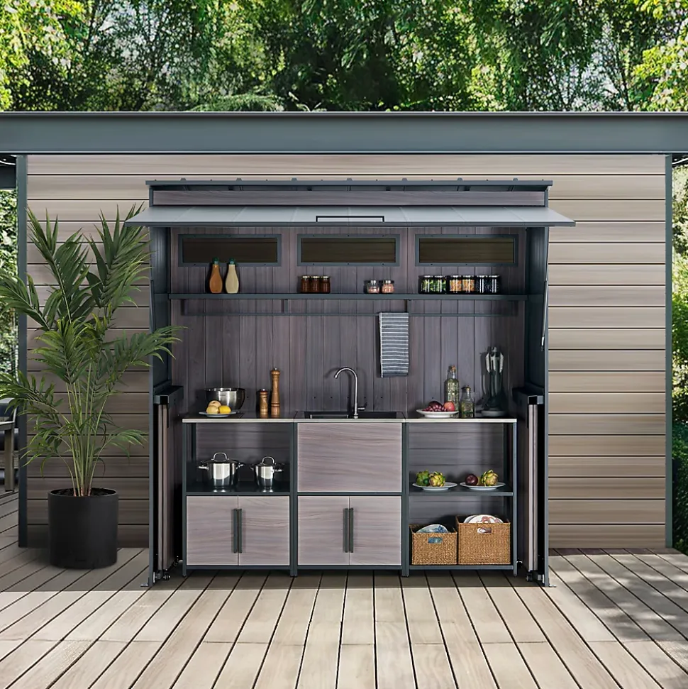 Sunjoy Etagère de cuisine MAMBO pour cuisine extérieure