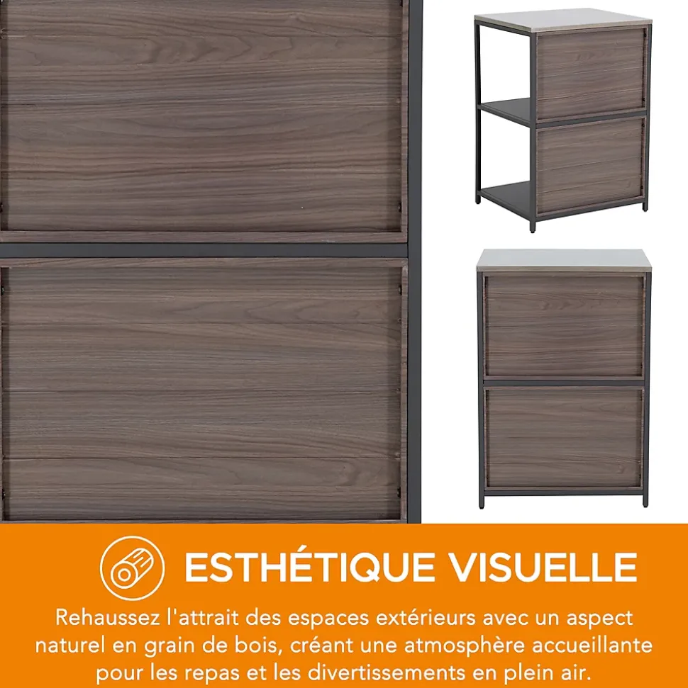 Sunjoy Etagère de cuisine MAMBO pour cuisine extérieure