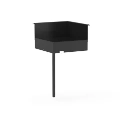 Support d'angle fermé en acier noir pour cuisine extérieure Forge Adour