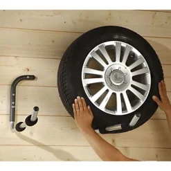 Support de rangement équerre double gainé Mottez L. 30 cm acier