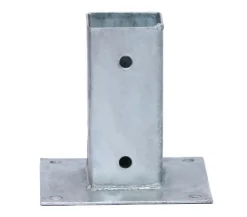 Support métallique à fixer 6 x 6 x 15 cm
