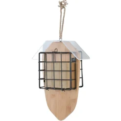 Support pour 2 pains de graisse Bamboo pour oiseaux
