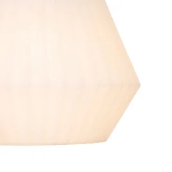 Suspension d'extérieur moderne noire avec abat-jour blanc 33 cm IP44 - Robbert