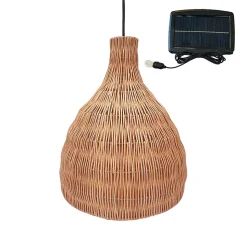 Suspension solaire bohème BELLA Beige Herbe marine H38cm