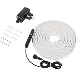 Sygonix SY-4980312 Ruban LED connecté 5 m RVB + blanc chaud, 230 V, 24 W, IP44