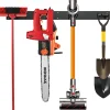 Système de Rangement Outil pour Garage, Porte Outils Mural pour avec 4 Crochets Doubles en Métal