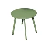 Table basse de jardin ronde en acier amande ProLoisirs Massai ø50 cm