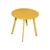 Table basse de jardin ronde en acier miel ProLoisirs Massai ø40 cm