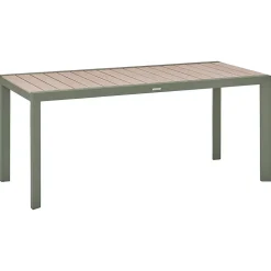 Table de jardin 6 places Evasion beige lin/laurier - Hespéride