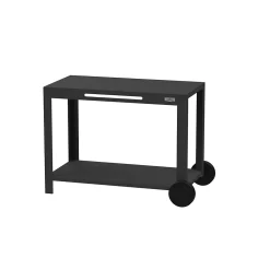 Table desserte 110 XL acier noir Le Marquier