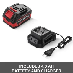Taille-haie rétractable rechargeable 20 V, batterie 4000mAh, 420mm