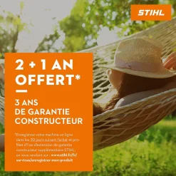 Taille-haie sans fil avec batterie 18 V - longueur de la lame 50 cm - écartement des dents 24,1 mm - Stihl HSA 45