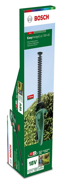 Taille-haie sans fil sur batterie 18V EasyHedgeCut 18-45 Li (avec 1 batterie 18V 2Ah et 1 chargeur AL 1810 CV)