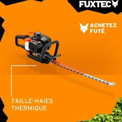 Taille-haies thermique FUXTEC FX-MH123ECO 2T 25,4 cm3, lame 560 mm, coupe 28 mm, ergonomique & anti-vibrations