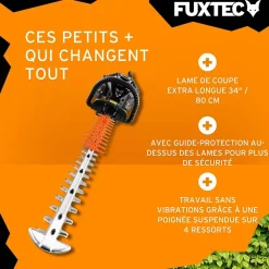 Taille-haies thermique professionnel - FUXTEC FX-MHP126 - 25,4cm3 lame 80cm