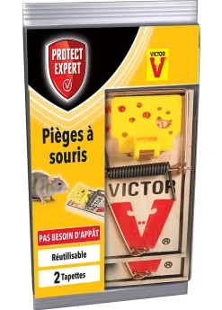 Tapette en bois souris Protect Expert (2 pièces)