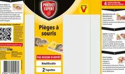 Tapette en bois souris Protect Expert (2 pièces)