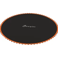 Tapis de rechange trampoline dia. 3,7 m ressorts 14 cm outil 72 crochets en V inclus orange noir