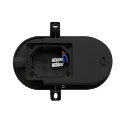 TARTARUGA: Hublot ovale à LED intégrés 6W noir. IP44