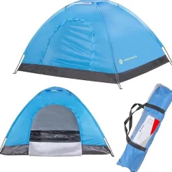 Tente de camping - SPRINGOS - 2 personnes - Imperméable - Légère - Moustiquaire