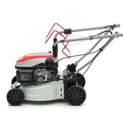 Tondeuse à gazon thermique 145Cm3 Largeur de Coupe 41.8cm Tondeuse autotractée Mulching Moteur 4T Bac 40L Jardin 1000 m² IKRA