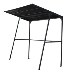 Tonnelle pour barbecue acier et toit polyester Solys 1,80 x 1,30 m