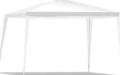Tonnelle 3x3 M Pliante avec 4 Bâche Latérales Amovibles et 2 Fenêtres Décoratives Gazebo de Jardin