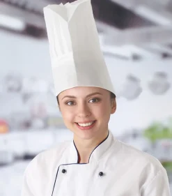 Toque chef - 10 unités Blanc 600x(H)230 mm - Hendi