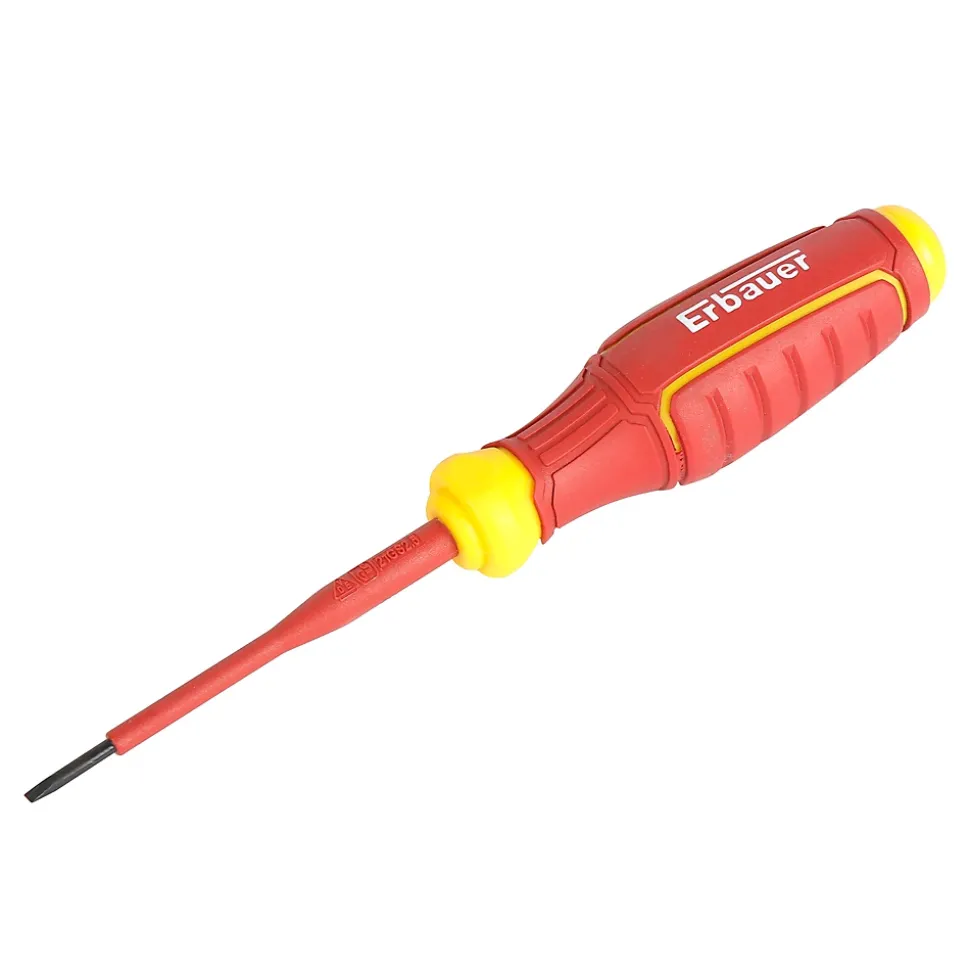 Tournevis d'électricien VDE plat SL75 x 2.5 mm Erbauer