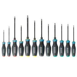 Tournevis Erbauer pointes sablées, 12 pièces