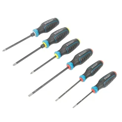 Tournevis Erbauer pointes sablées, 6 pièces