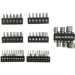 Tournevis multi embouts aimantés 50 pièces avec LED
