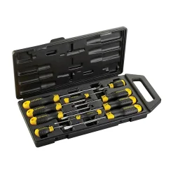 Tournevis Stanley en coffret, assortiment de 10 pièces
