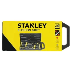Tournevis Stanley en coffret, assortiment de 10 pièces