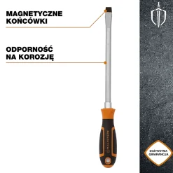 Tournevis tête plate 12 mm Magnusson bout magnétique lame longueur 200 mm