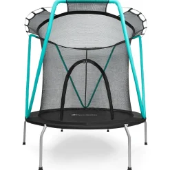 Trampoline enfant avec filet de sécurité, Diamètre 167cm Zippée-Trampoline enfant 3-8 ans acier galvanisé- max 25 kg